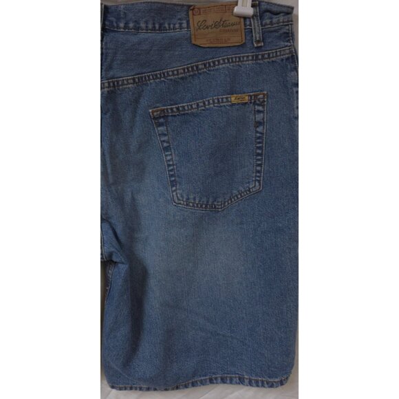 Levi Strauss Signature Mens 42x11 Medium Wash Five Pocket Bermuda denim Shorts - Picture 6 of 9